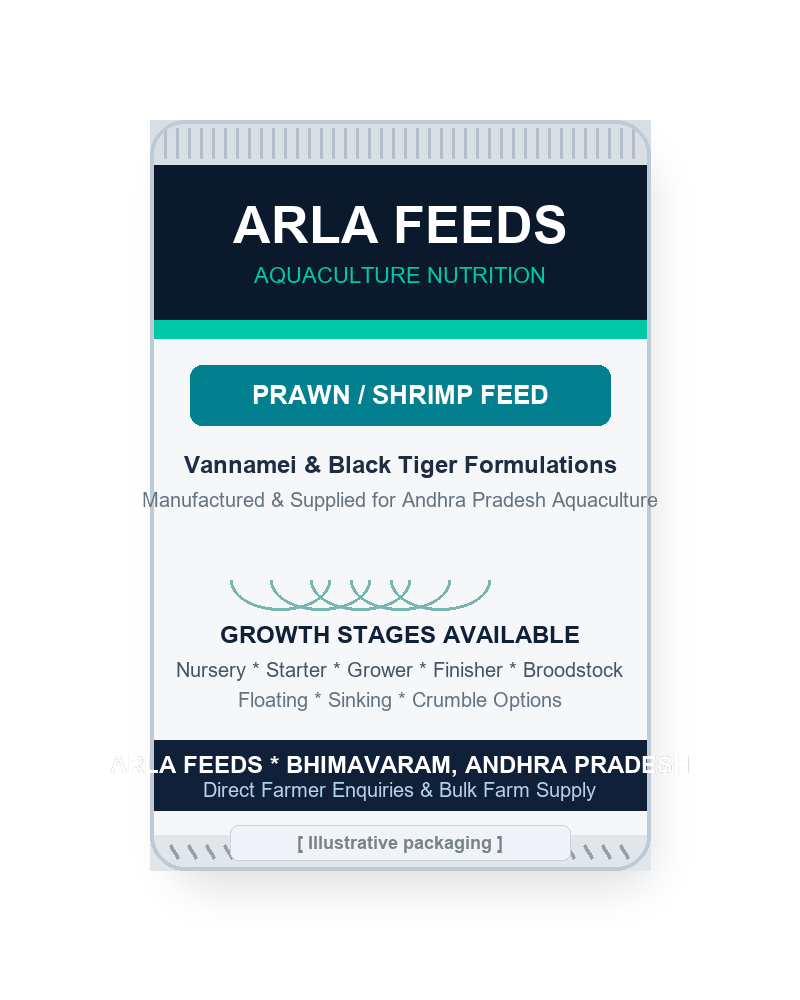 Arla Feeds Prawn Feed Bag Mockup - Illustrative Packaging